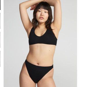 NWT YouSwim Eva Standard Waist Two Piece Bikini Black